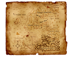 Craethiel Kingdom map (Weathered)