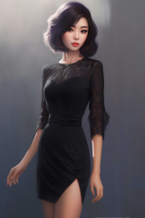 Aimi Aimoto black dress.png