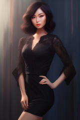 Aimi Aimoto black dress with lace.png