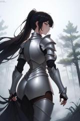 ethereal_fog_A_female_knight_s