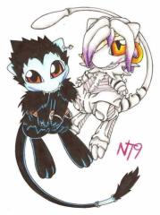 Ryuk And Rem As Mews