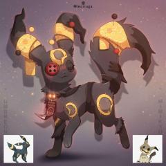 Voodoo Umbreon Mimikyu (Not Shiny)