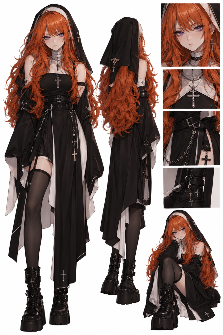 Alice [casual, nun-inspired outfit/housewear]